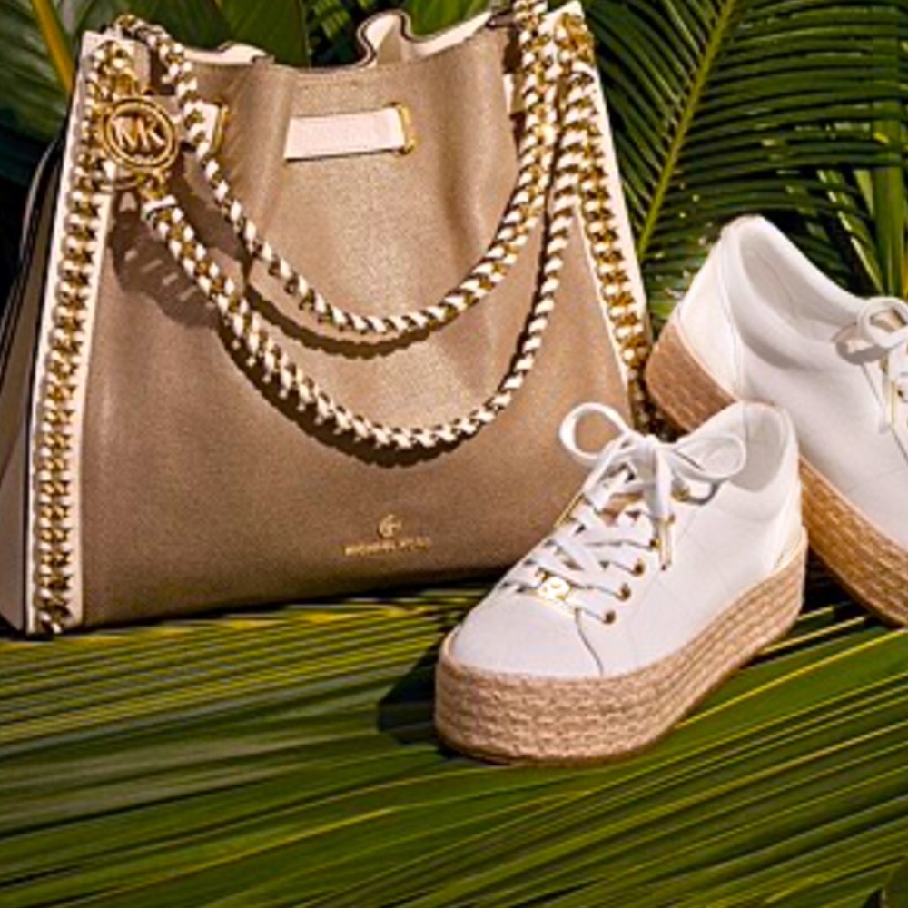 White Espadrille Platform Sneaker